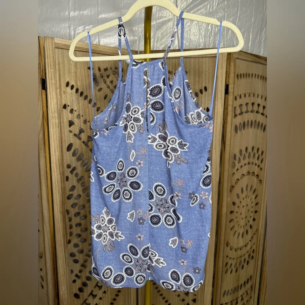 Paper Crane Blue and White Patterned Top - Picture 3 of 4